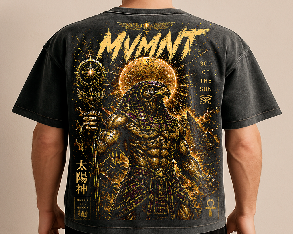 RA FIGHTER SUN GOD "1 OF 100" OVERSIZED PREMIUM TEE